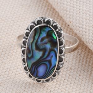 Abalone ring in sterling silver